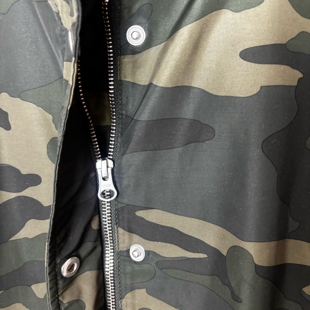 J. Crew Green Camouflage Water Proof Jacket Size Small - Picture 9 of 14